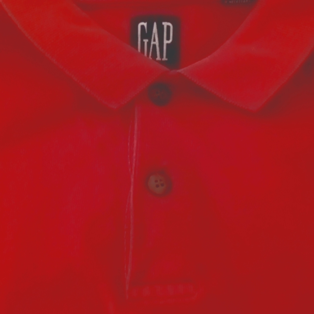 Men's, GAP, size large, Red, soft knit, long sleeve polo. Comfy And warm .